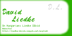 david liedke business card